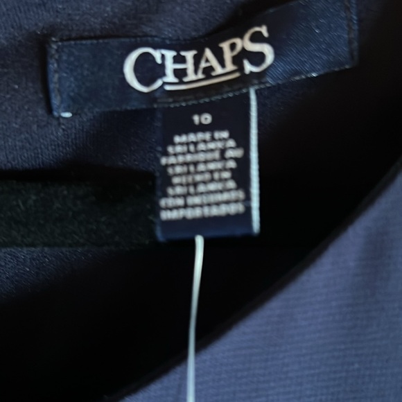 Brand new Chaps blue layered with bow dress size 10 - Picture 4 of 9